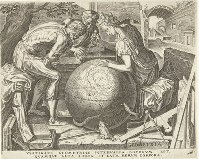 ジオメトリア (幾何学) The Seven Liberal Arts (Artes Liberales) (シリーズタイトル) 作： Cornelis Cort