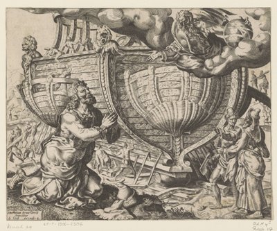 神はノアに箱舟を作るよう命じた ノアの歴史（シリーズタイトル） 作： Cornelis Cort