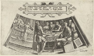 ヤコブとリアの結婚と最初の子供の誕生 ジェイコブの歴史（シリーズタイトル） 作： Cornelis Cort