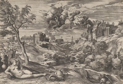 アンジェリカを救出するルッジェーロ、1565年。 作： Cornelis Cort
