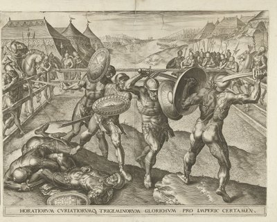 ホラティアンとキュラティアンの戦い 作： Cornelis Cort