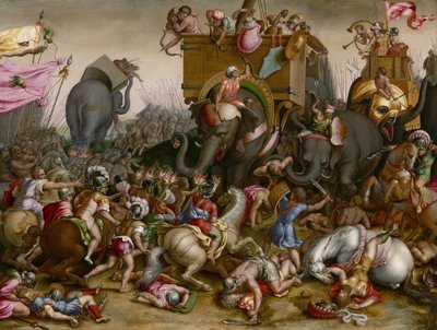 座間の戦い、1567年 作： Cornelis Cort