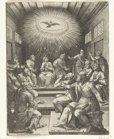 聖霊の注ぎ 作： Cornelis Cort