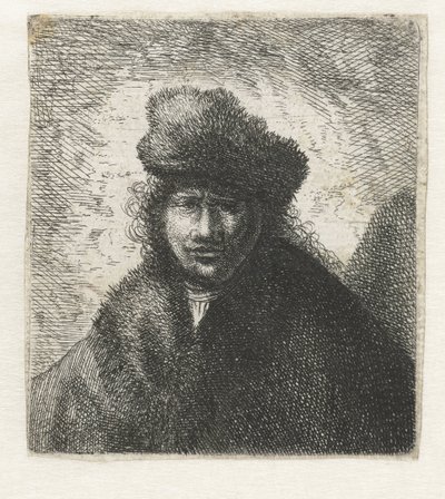 スラントファーキャップの自画像：バスト 作： Cornelis Danckerts (I) (possibly)