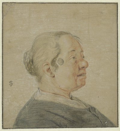 女性のバスト、右横顔 作： Cornelis Dusart (possibly)