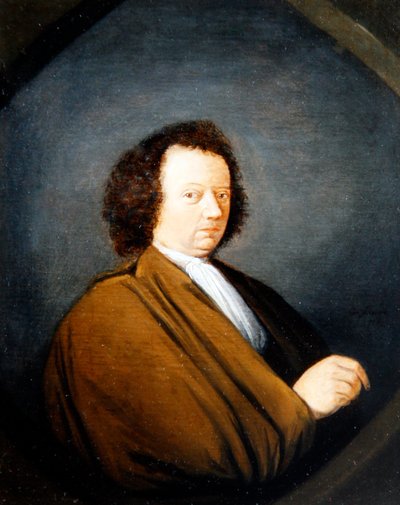 男の肖像、半身、着席、1680 作： Cornelis Dusart