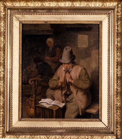 若い笛プレーヤー、1680 作： Cornelis Dusart