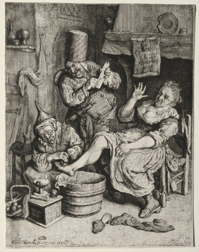 サクションカップ、1695。 作： Cornelis Dusart