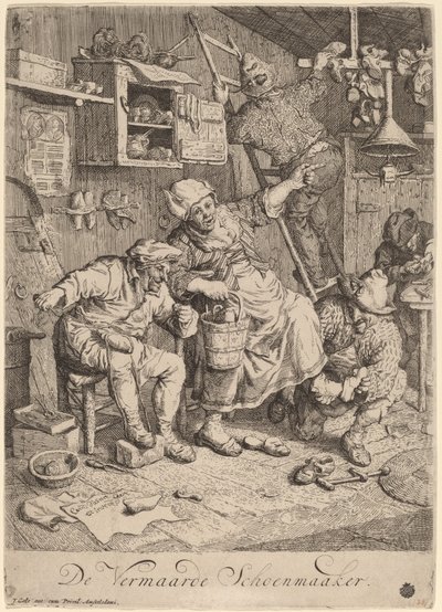 陽気な靴屋 作： Cornelis Dusart