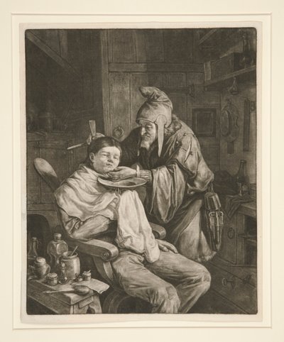 村の外科医 作： Cornelis Dusart