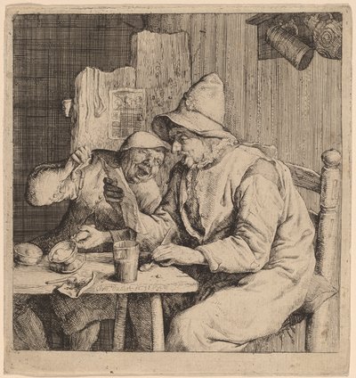 二人の農民の歌 作： Cornelis Dusart