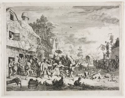 ヴィレッジフェテ。 作： Cornelis Dusart