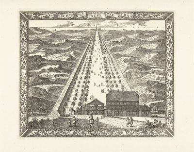 スヘフェニンゲン ゼーストラート (Scheveningseweg) の眺め Schevelingse Zeestraat (オブジェクトのタイトル) 作： Cornelis Elandts