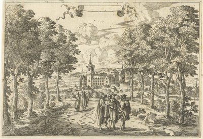 ハイカーと城 作： Cornelis Elandts