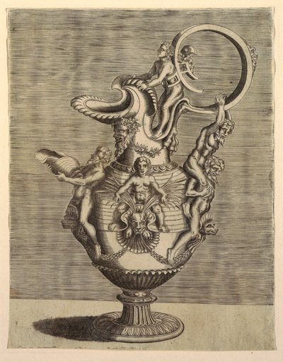 ハンドル付き水差し 作： Cornelis Floris Ii
