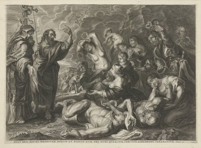 銅の蛇 作： Cornelis Galle (I)