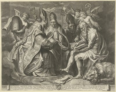 四人の教父 作： Cornelis Galle (I)