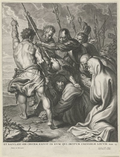 十字架を運ぶ 作： Cornelis Galle (I)