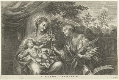 メアリーと子供とアレクサンドリアの聖カタリナ S. Virgo Virginvm (オブジェクトのタイトル) 作： Cornelis Galle (I)