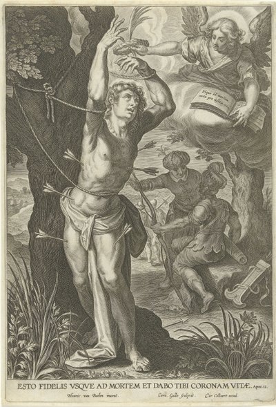 聖セバスチャンの拷問 作： Cornelis Galle (I)