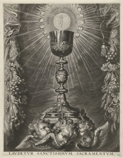 ホストとの聖杯 作： Cornelis Galle (I)
