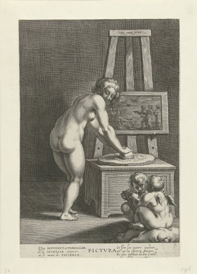 Pictura (絵画芸術) 作： Cornelis Galle (I)