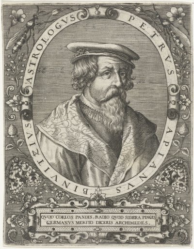 ピーター・アピアヌスの肖像 Petrus Apianus Binuitzius (オブジェクトのタイトル) 作： Cornelis Galle (I)