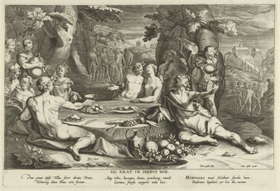 ノアの時代の罪深い生活 Sic erat in diebus Noe (オブジェクトのタイトル) 作： Cornelis Galle (I)