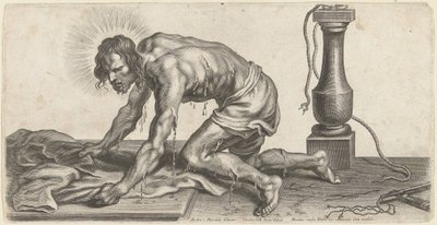 むち打ちの後のキリスト 作： Cornelis Galle (II)