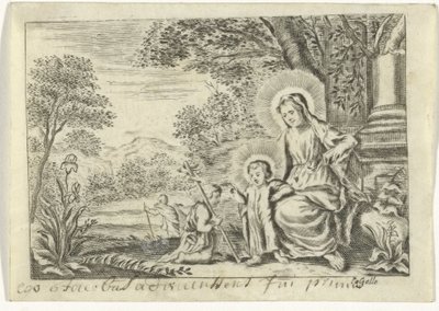 洗礼者ヨハネと聖家族 作： Cornelis Galle (II)