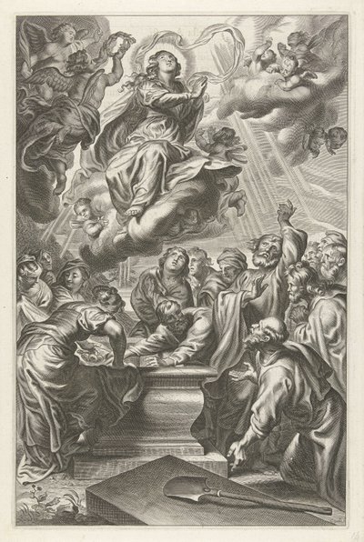 マリアの昇天 作： Cornelis Galle (II)