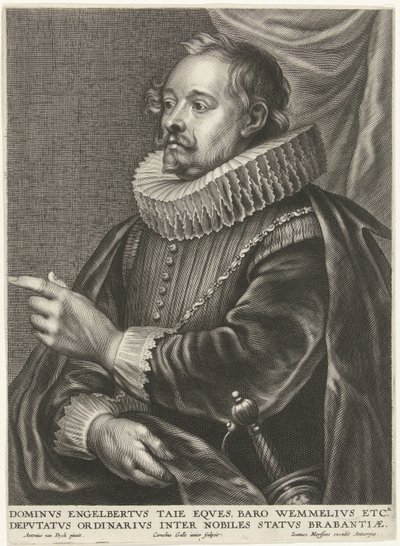 エンゲルベルト・タジェの肖像、バロン・ファン・ウェンメル 作： Cornelis Galle (II)