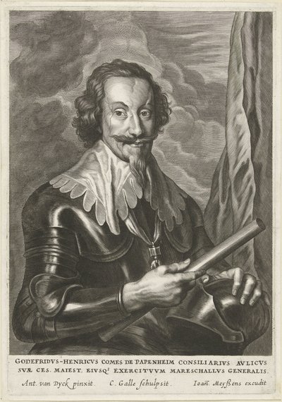 パッペンハイム伯ゴットフリート・ハインリッヒの肖像 作： Cornelis Galle (II)