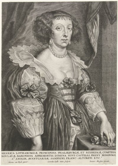 ロレーヌのアンリエットの肖像 作： Cornelis Galle (II)