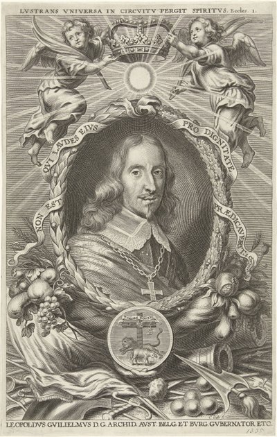 オーストリア大公レオポルド・ヴィレムの肖像 作： Cornelis Galle (II)
