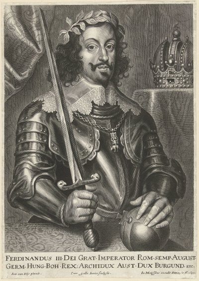 皇帝フェルディナンド 3 世の肖像 作： Cornelis Galle (II)