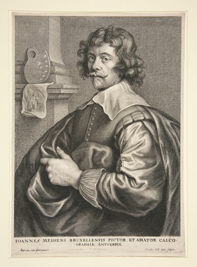 Joannes Meissens、画家、ブリュッセルの出版社 作： Cornelis Galle II