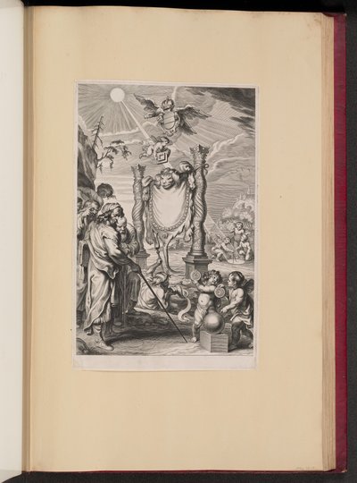 G. de St.のタイトルページ ヴィンセント、円の二乗に関する幾何学作品 作： Cornelis Galle II after Abraham Diepenbeeck