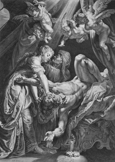 ホロフェルネスを斬首するジュディス、1590～1650年。 作： Cornelis Galle I