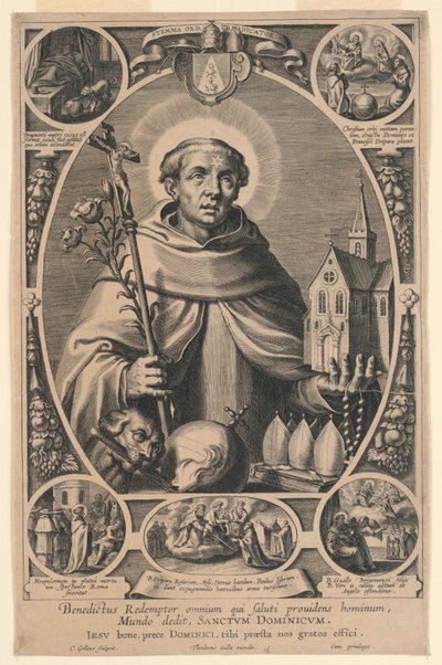 聖ドミニク 作： Cornelis Galle I