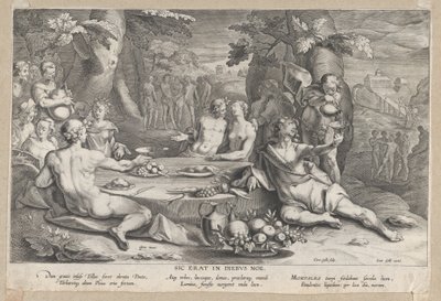 人類の罪深さ、16世紀後半から17世紀初頭。 作： Cornelis Galle I