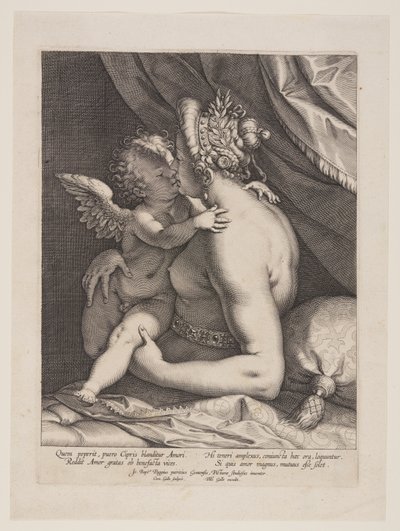 ヴィーナスとキューピッド 作： Cornelis Galle I