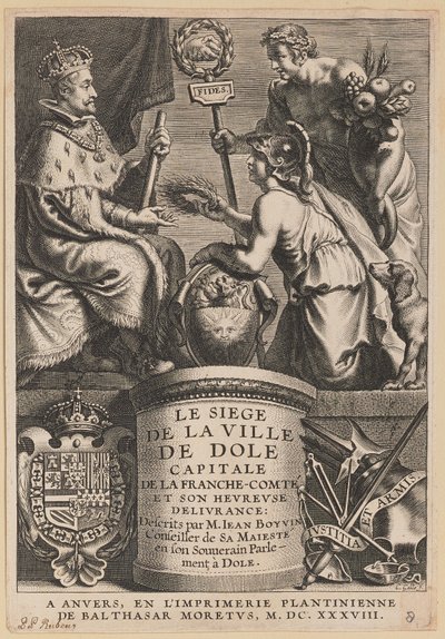 ドール市の包囲戦、ジャン・ボイヴァンのタイトルページ 作： Cornelis Galle I after Erasmus Quellinus II after Sir Peter Paul Rubens