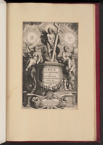 ジャコモ・ボジオ、凱旋と栄光の十字架のタイトルページ 作： Cornelis Galle I after Sir Peter Paul Rubens