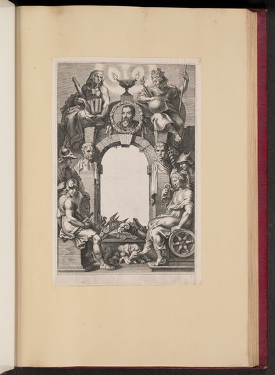 Justus Lipsius、Opera Omnia、I のタイトル ページ 作： Cornelis Galle I after Sir Peter Paul Rubens