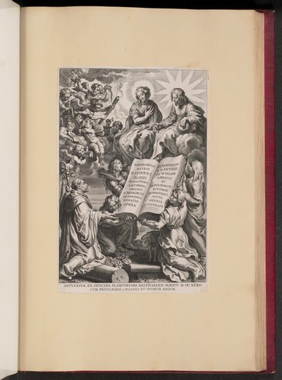 ルイ・ブロジウス、オペラのタイトルページ 作： Cornelis Galle I after Sir Peter Paul Rubens