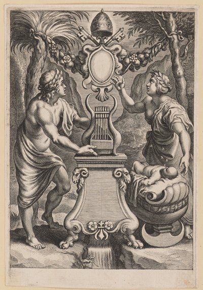 M.C.のタイトルページ サルビエフスキー、Lyricum Book IV 作： Cornelis Galle I after Sir Peter Paul Rubens