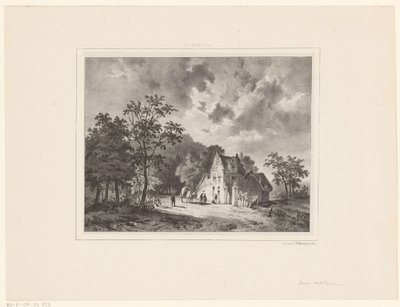 風景の中の家 作： Cornelis Gerrit Verburgh