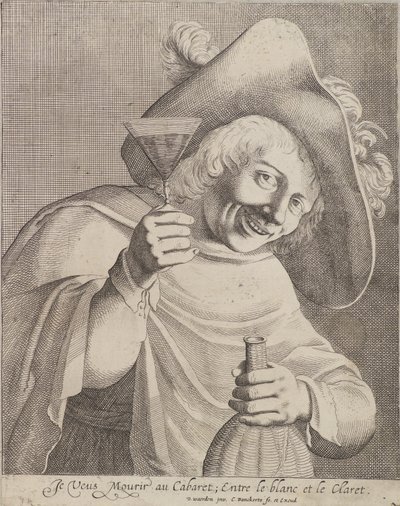 グラスを持つ男 作： Cornelis I Danckerts