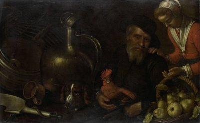 家禽の売り手 作： Cornelis Jacobsz. Delff